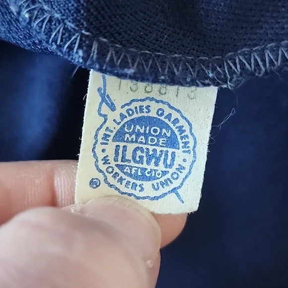 Butte Knit Vintage navy/green/orange/yellow stripe no sleeve maxi dress - Picture 6 of 7